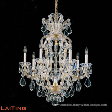 Small modern crystal candle chandelier pendant light for table 81146